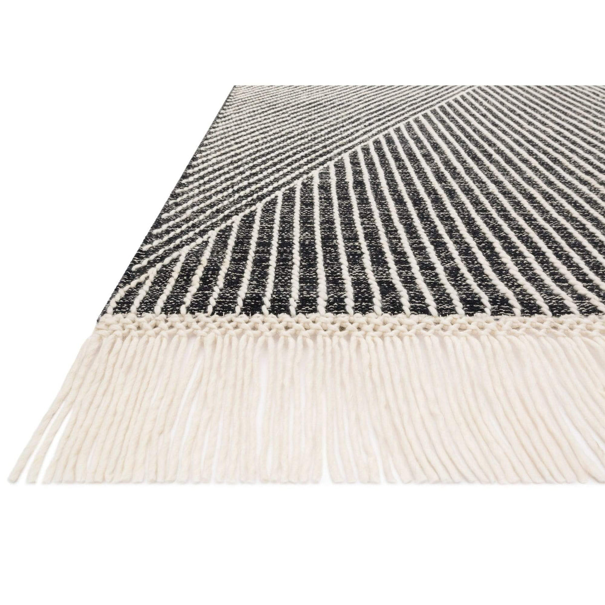 Loloi Magnolia Home Newton Rug - Charcoal/Ivory Rugs