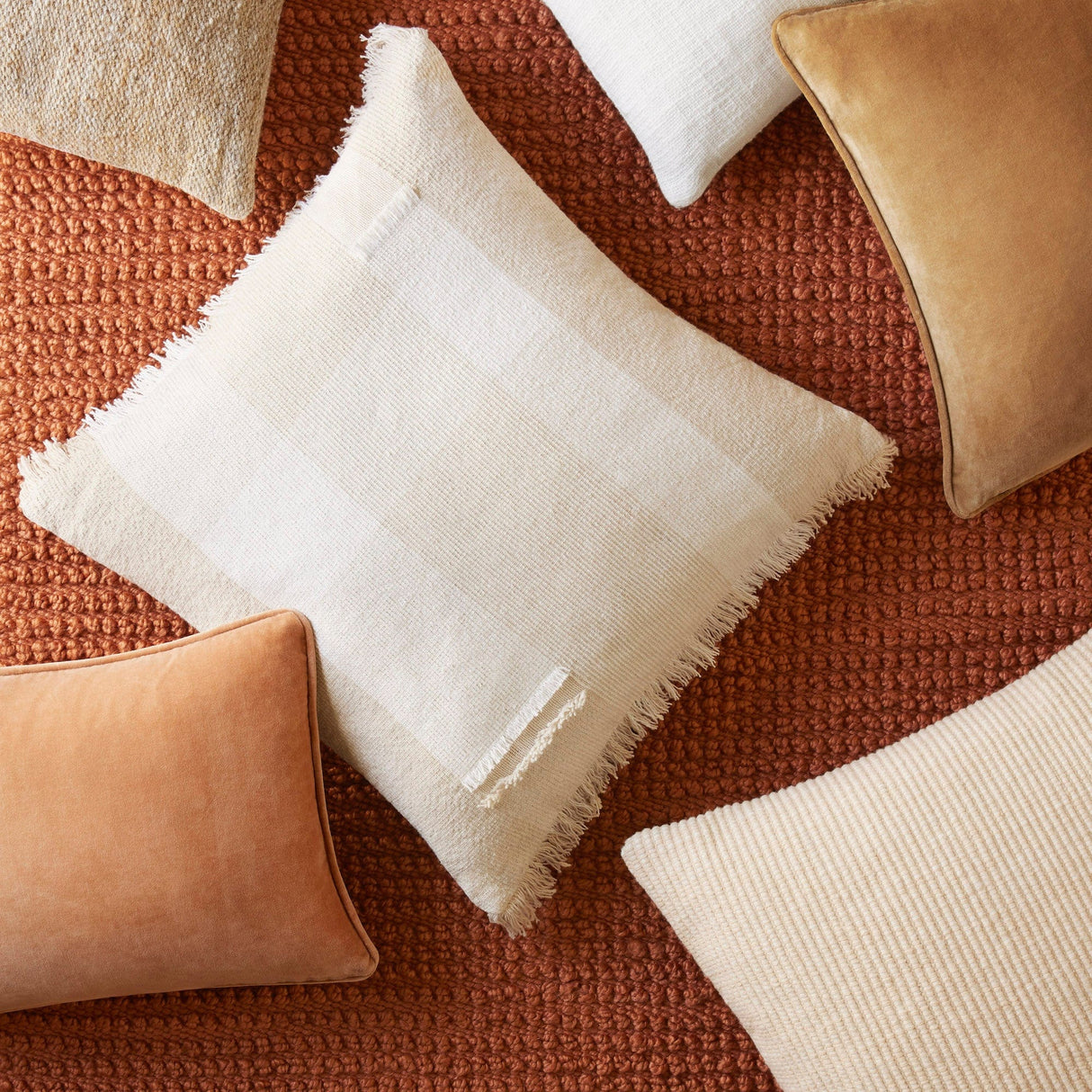 Loloi Magnolia Home Pillow - Peach/Smoke Pillow & Decor