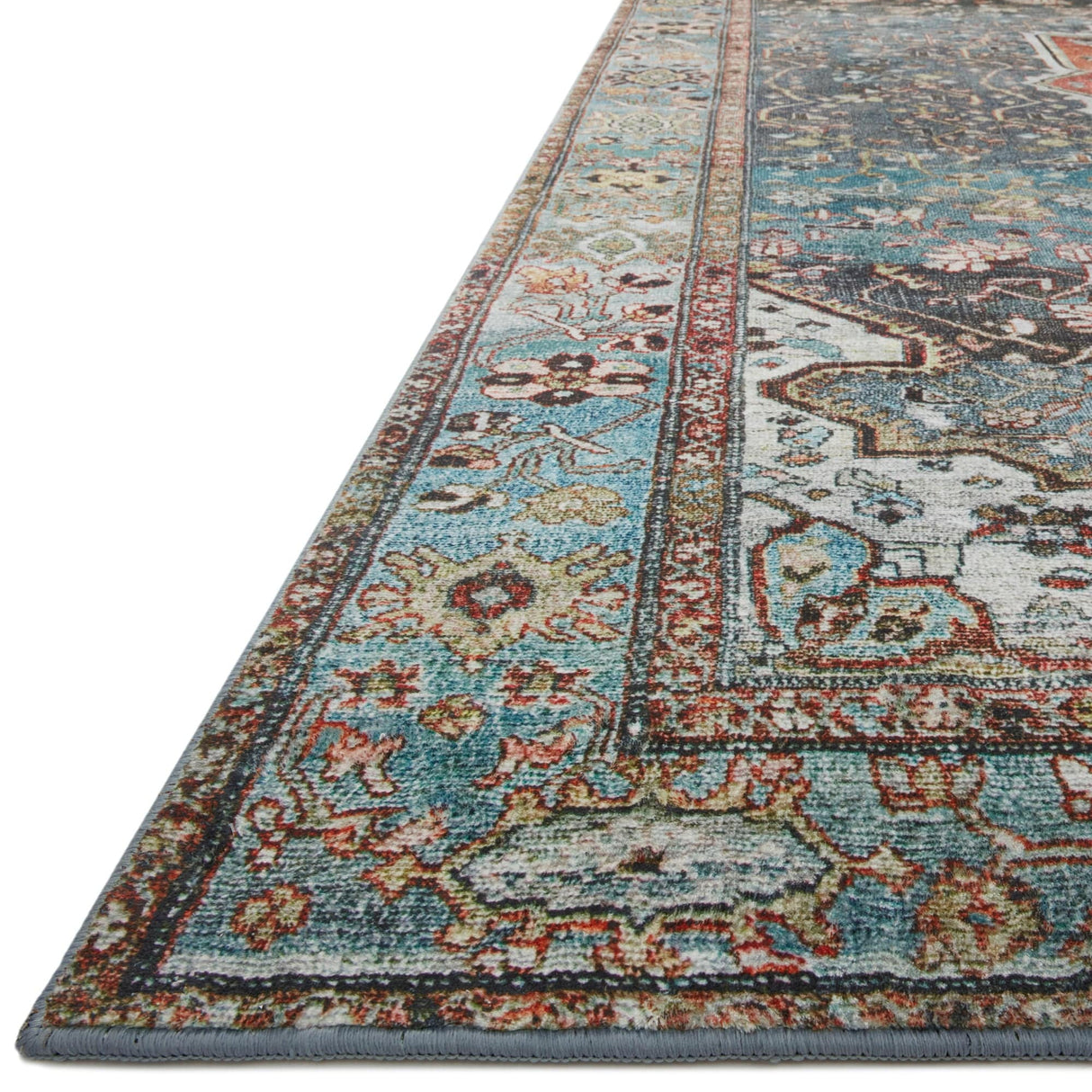 Loloi Margot Rug - Ocean/Brick Rugs