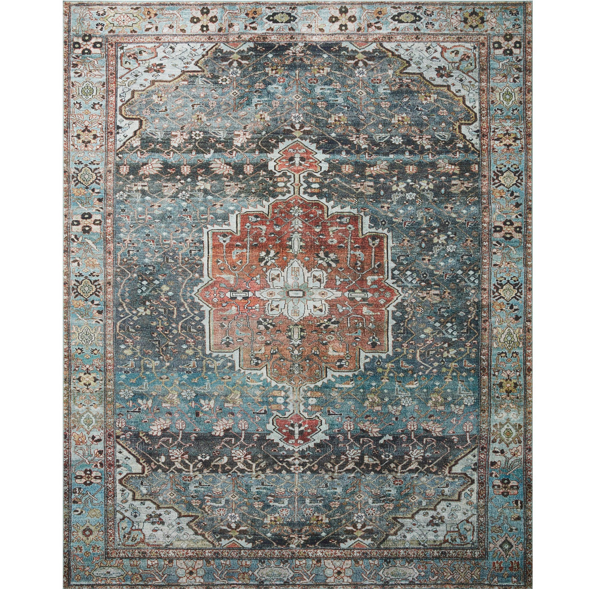 Loloi Margot Rug - Ocean/Brick Rugs loloi-MARGMAT-04ANSG2339