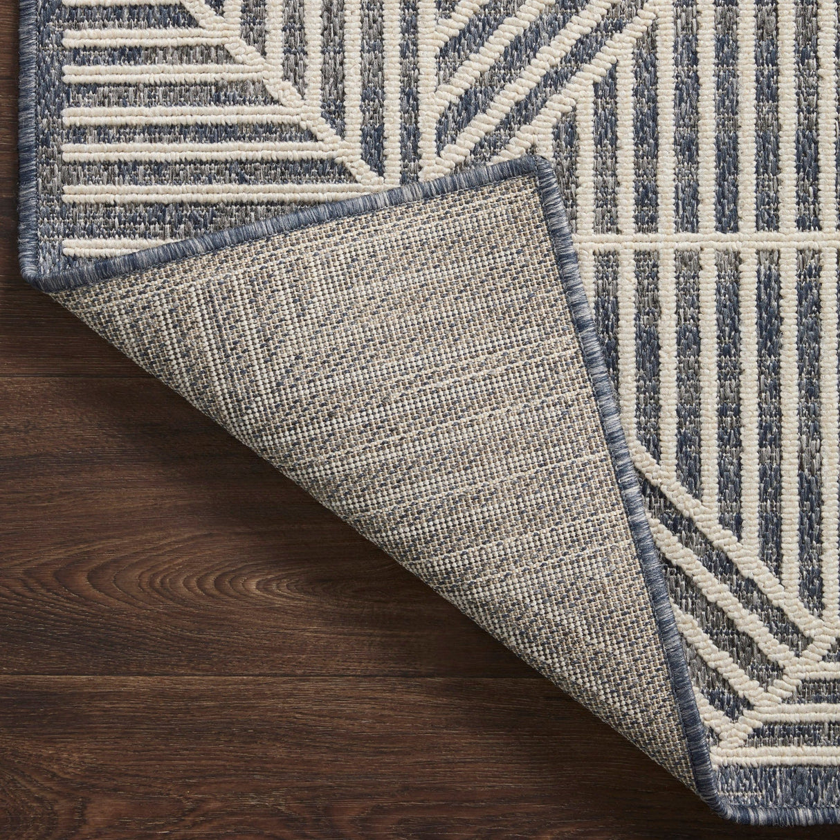 Loloi Rainier Indoor/Outdoor Rug - Denim/Natural Rugs