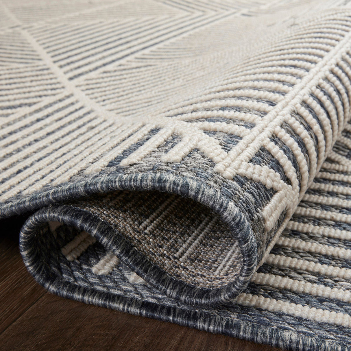 Loloi Rainier Indoor/Outdoor Rug - Denim/Natural Rugs