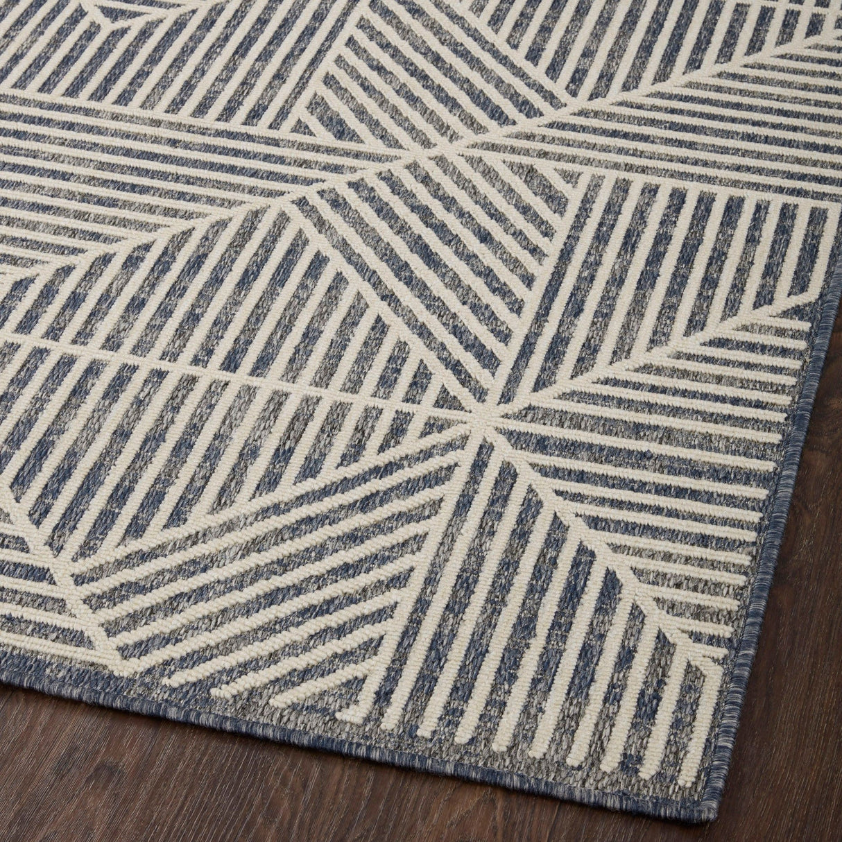 Loloi Rainier Indoor/Outdoor Rug - Denim/Natural Rugs