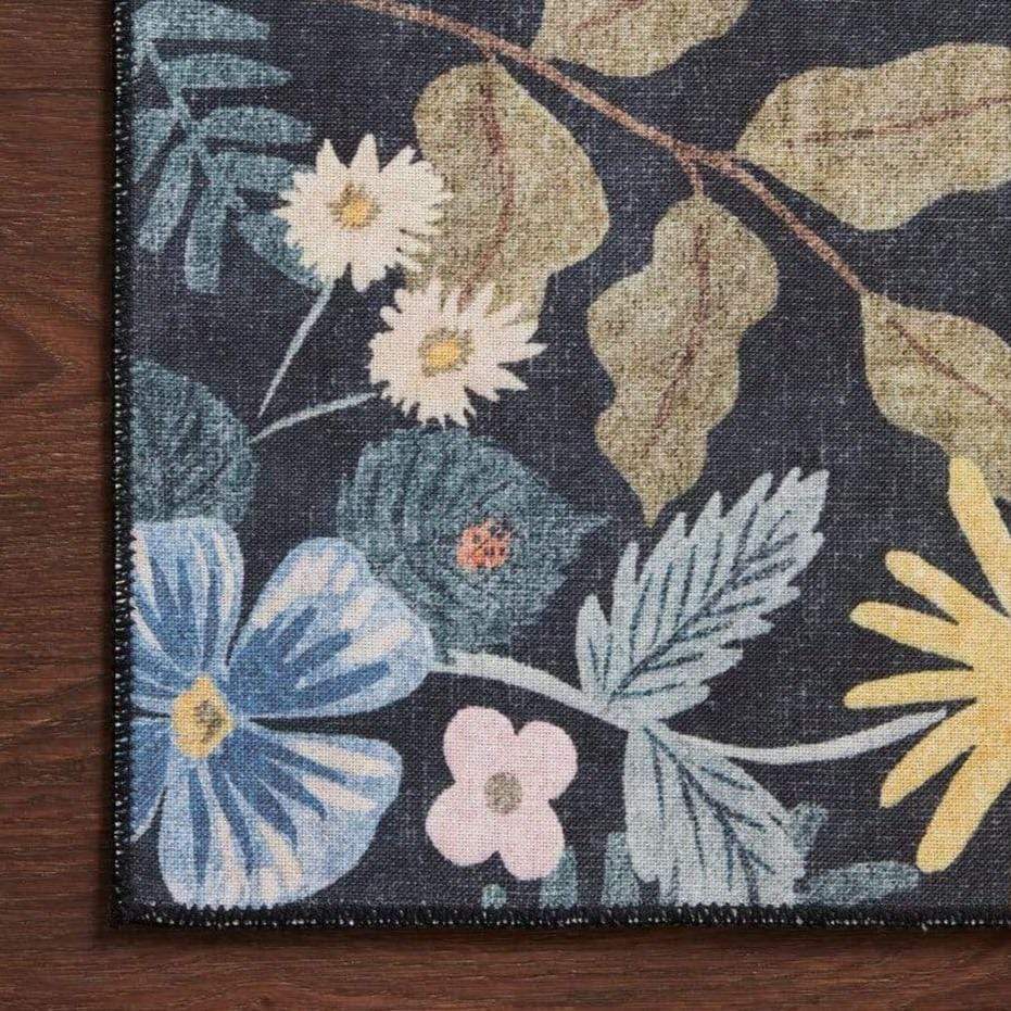 Loloi Rifle Paper Co. Atelier Rug - Strawberry Fields Black Rugs loloi-ATLEATE-05ML002050