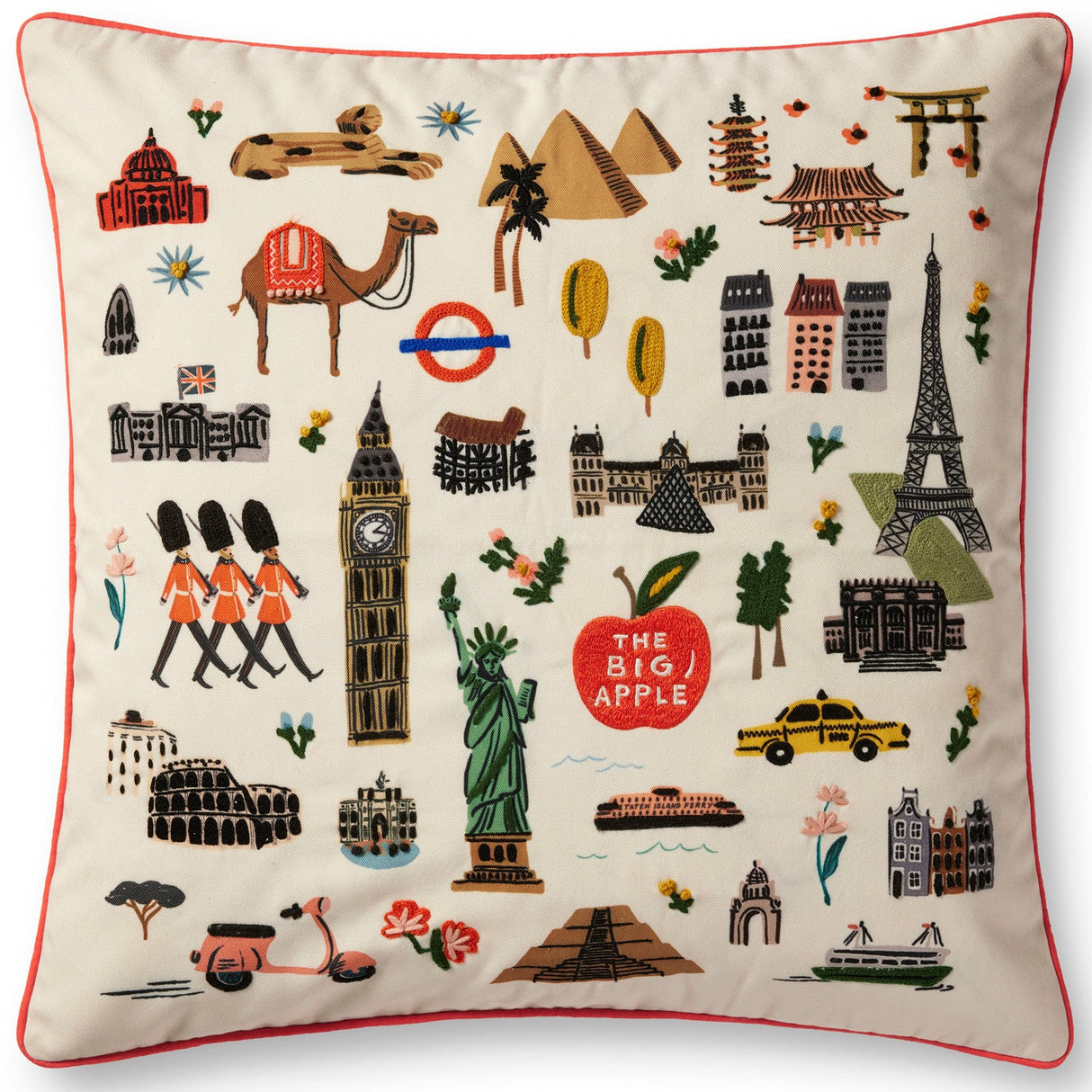 Loloi Rifle Paper Co. Bon Voyage Pillow Pillows