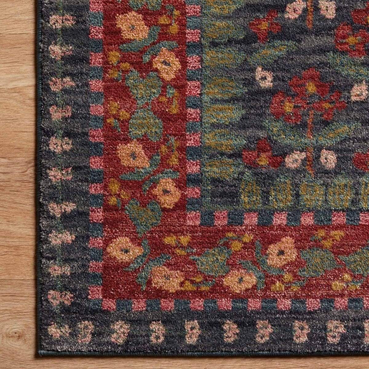 Loloi Rifle Paper Co. Fiore Rug - Forte Navy Rugs