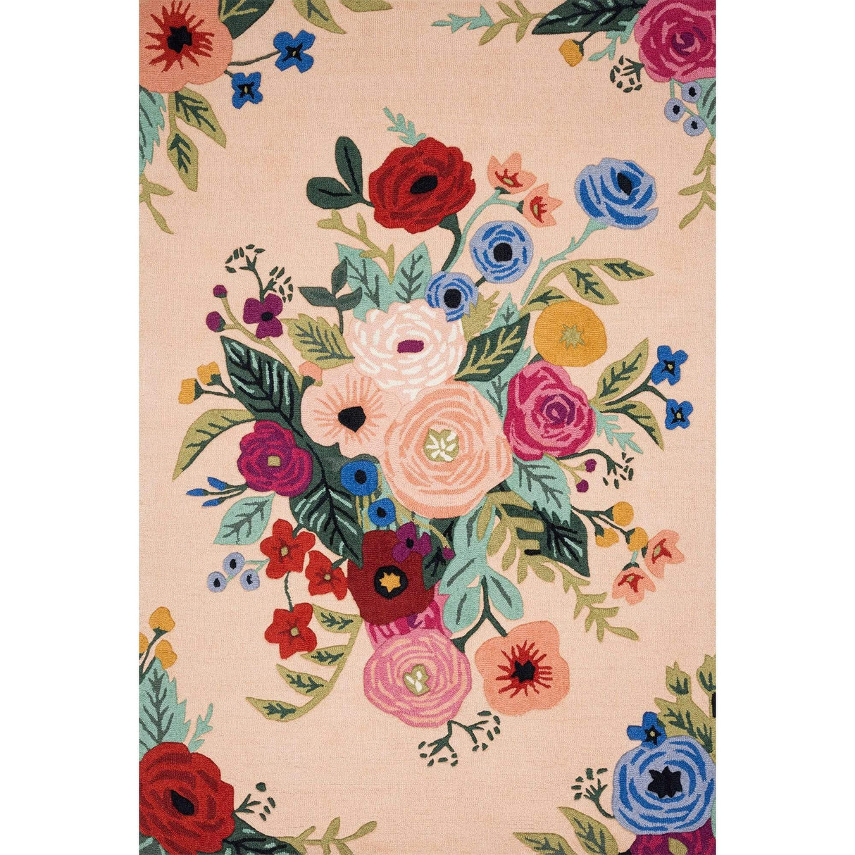 Loloi Rifle Paper Co. Les Fleurs Rug - Blush/Multi Rugs
