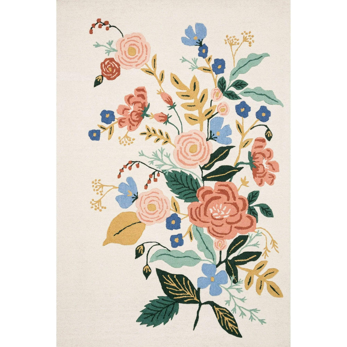 Loloi Rifle Paper Co. Les Fleurs Rug - Ivory/Multi Rugs