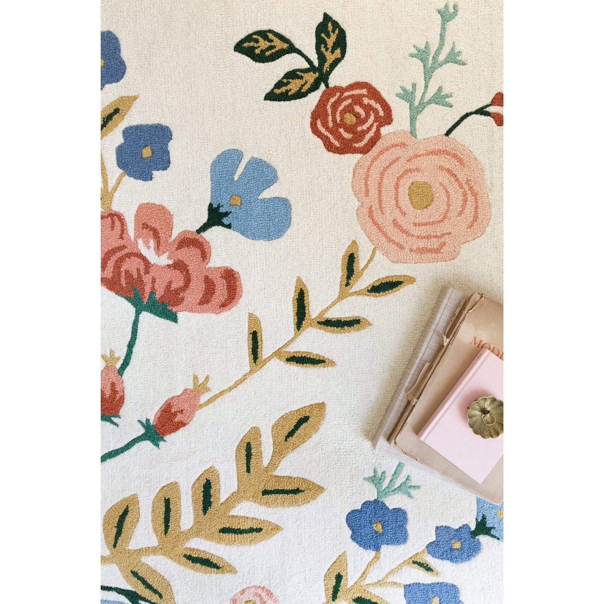 Loloi Rifle Paper Co. Les Fleurs Rug - Ivory/Multi Rugs