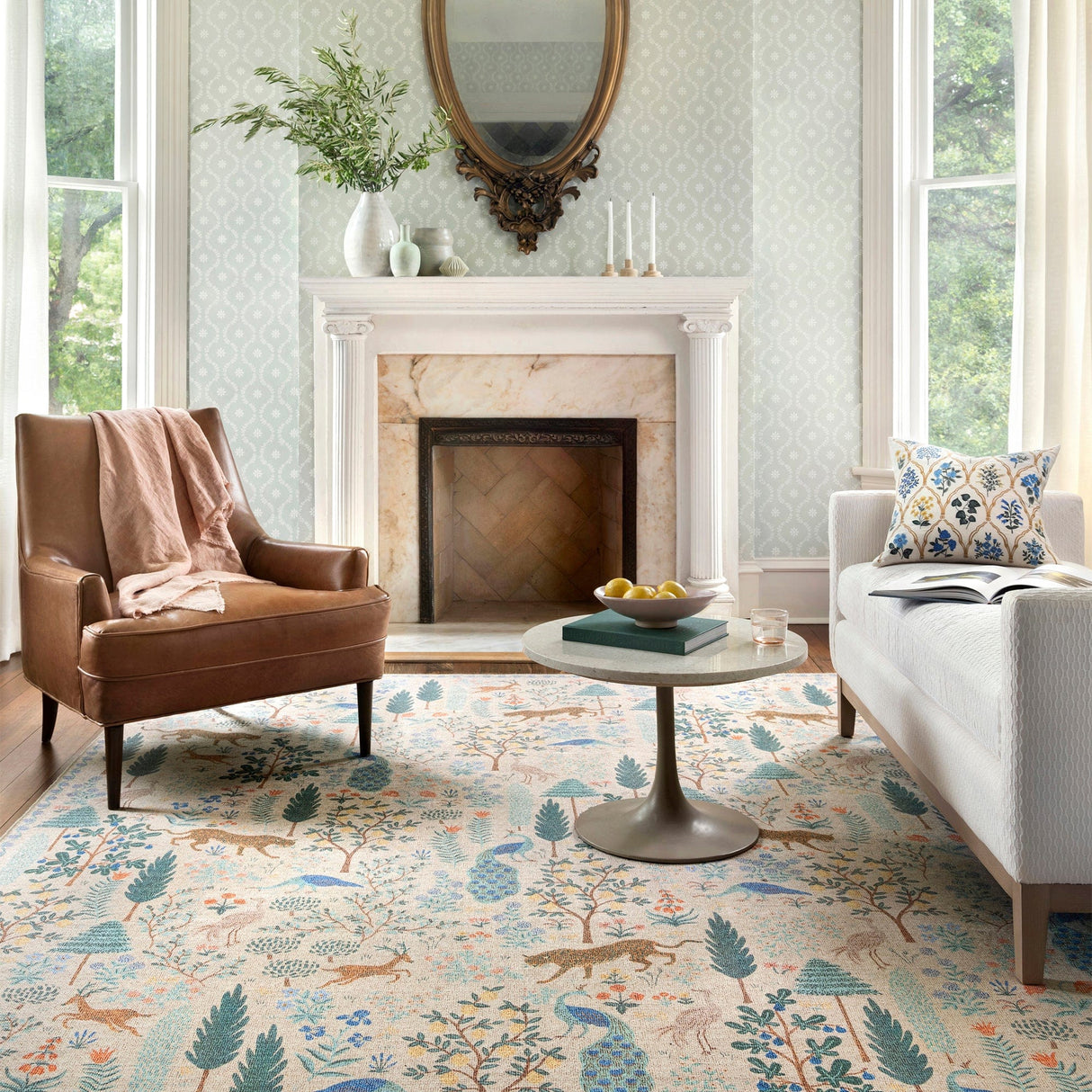 Loloi Rifle Paper Co. Menagerie Forest Rug Rugs