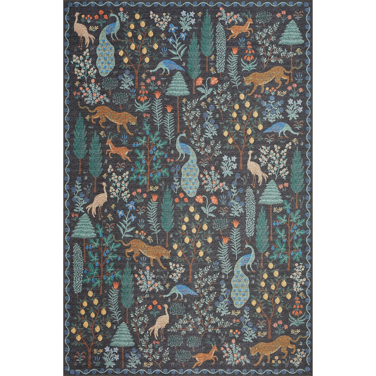 Loloi Rifle Paper Co. Menagerie Forest Rug Rugs loloi-MENAMEN-02BL002339