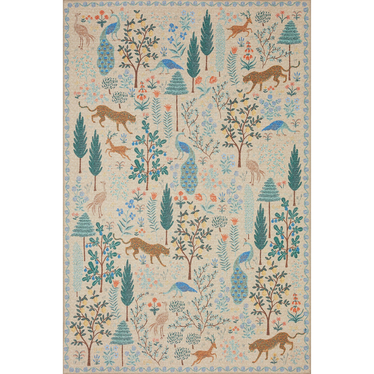 Loloi Rifle Paper Co. Menagerie Forest Rug Rugs loloi-MENAMEN-02CR002339