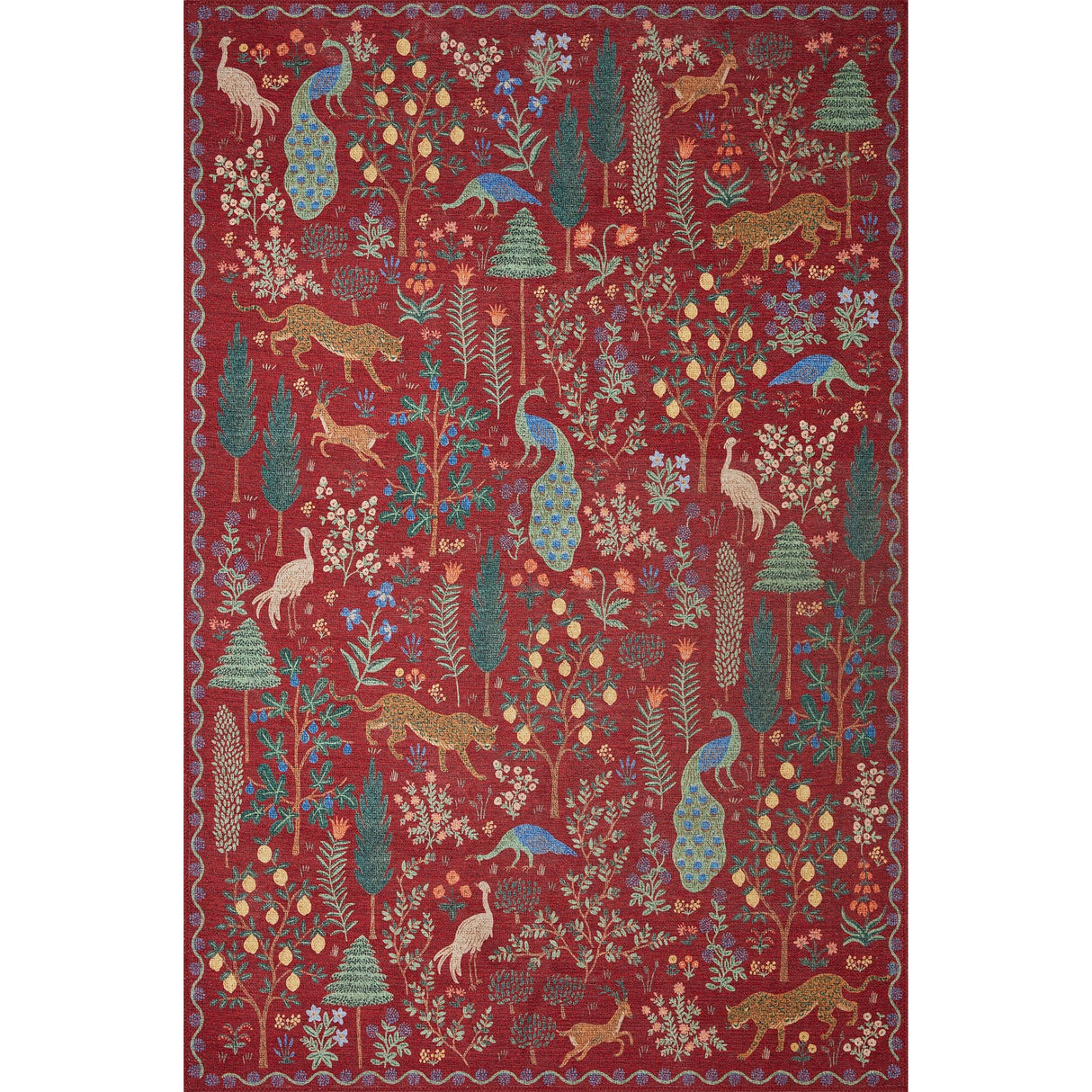 Loloi Rifle Paper Co. Menagerie Forest Rug Rugs loloi-MENAMEN-02CS002339