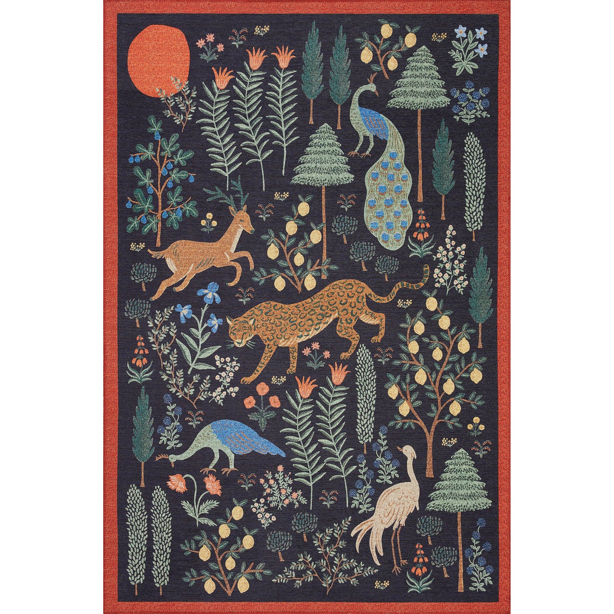 Loloi Rifle Paper Co. Menagerie Les Fauves Rug Rugs loloi-MENAMEN-01BL002339