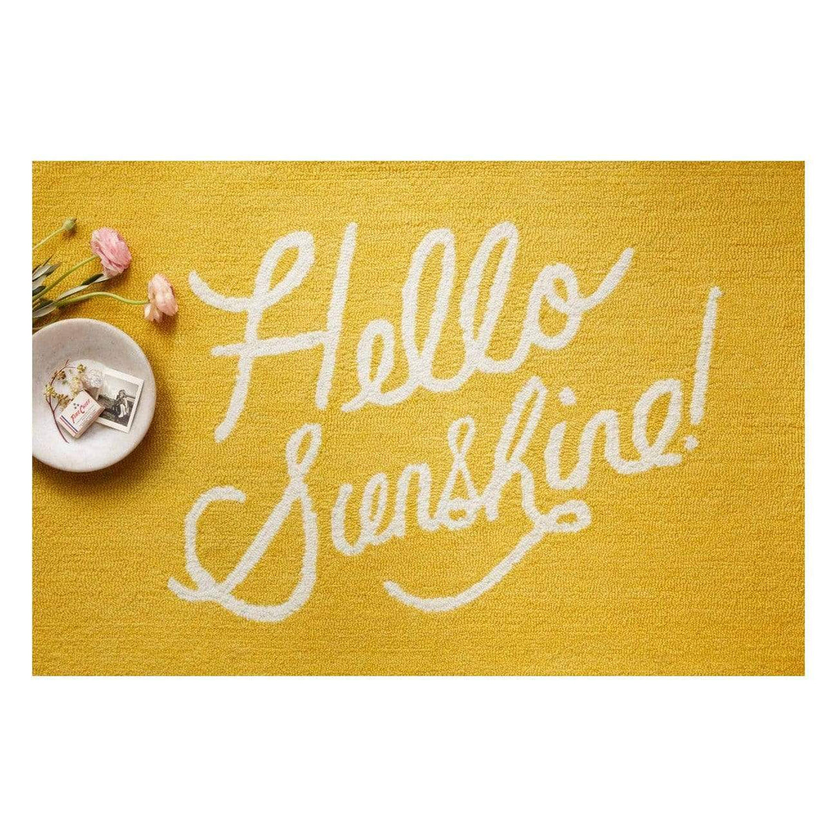Loloi Rifle Paper Co. Minnie Hello Sunshine Yellow Rug Rugs loloi-MINNMIN-01YE002339