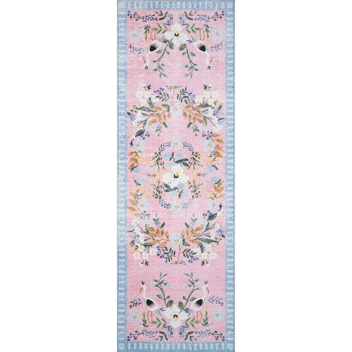 Loloi Rifle Paper Co. Palais Rug - Rose/Sky Rugs loloi-PAL-03-PALAPAL-03ROSC2339 885369421136
