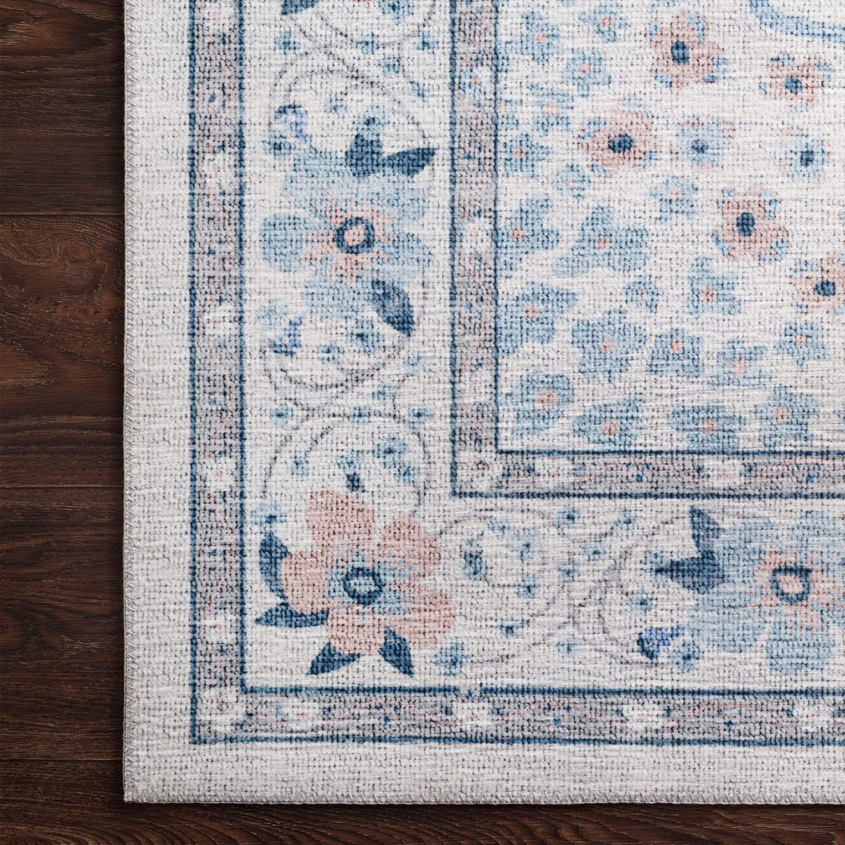 Loloi Rifle Paper Co. Palais Rug - Snow/Sky Rugs