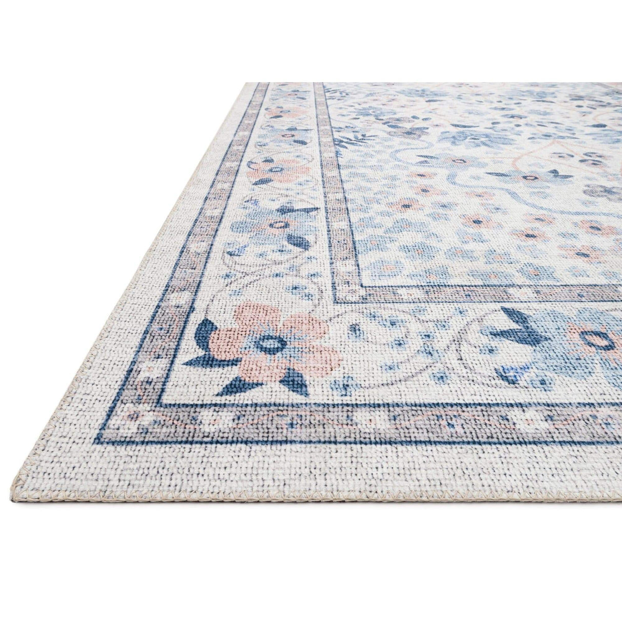 Loloi Rifle Paper Co. Palais Rug - Snow/Sky Rugs