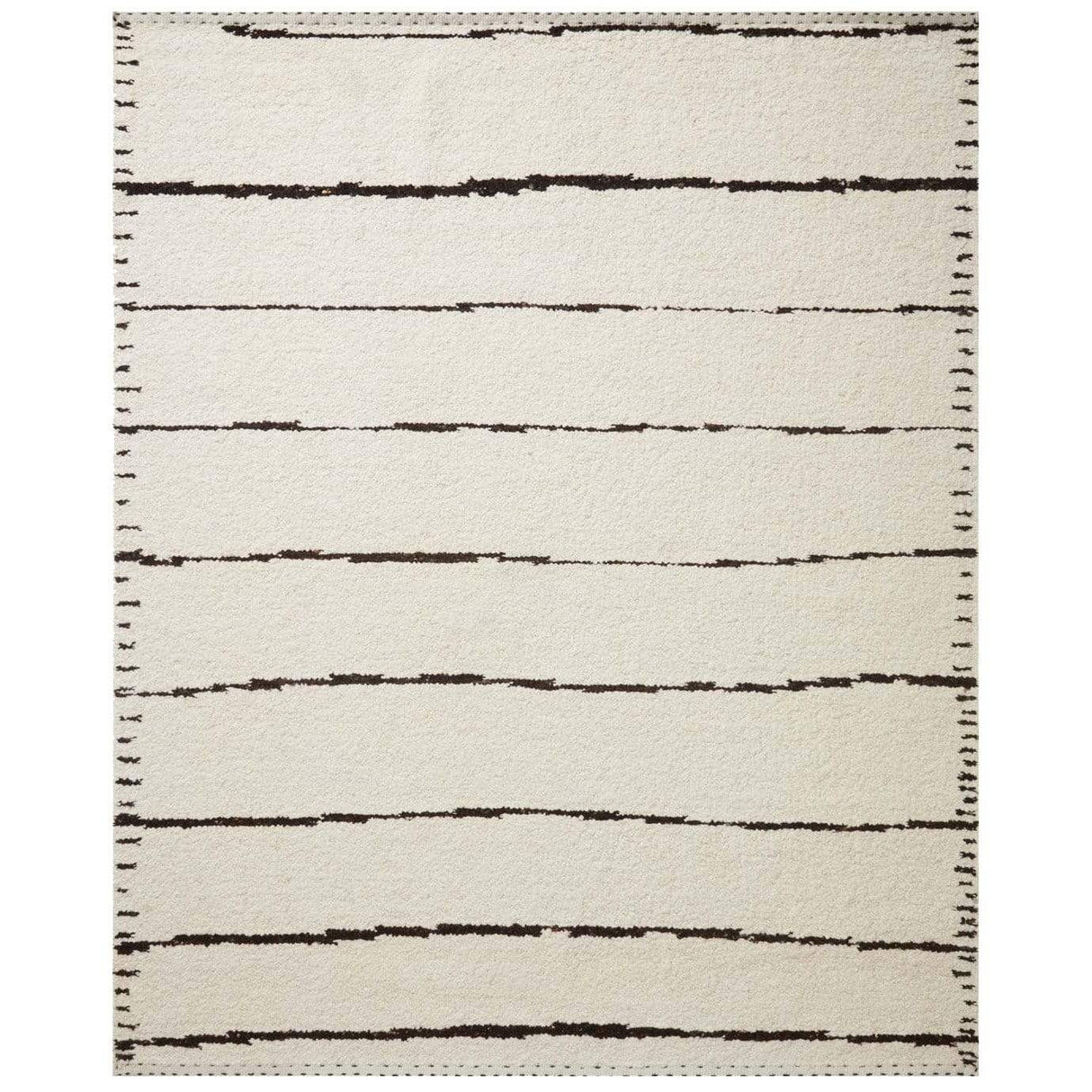 Loloi Roman Indoor Rug - Ivory/Black Rugs loloi-ROMAROM-05IVBL4060 885369573613