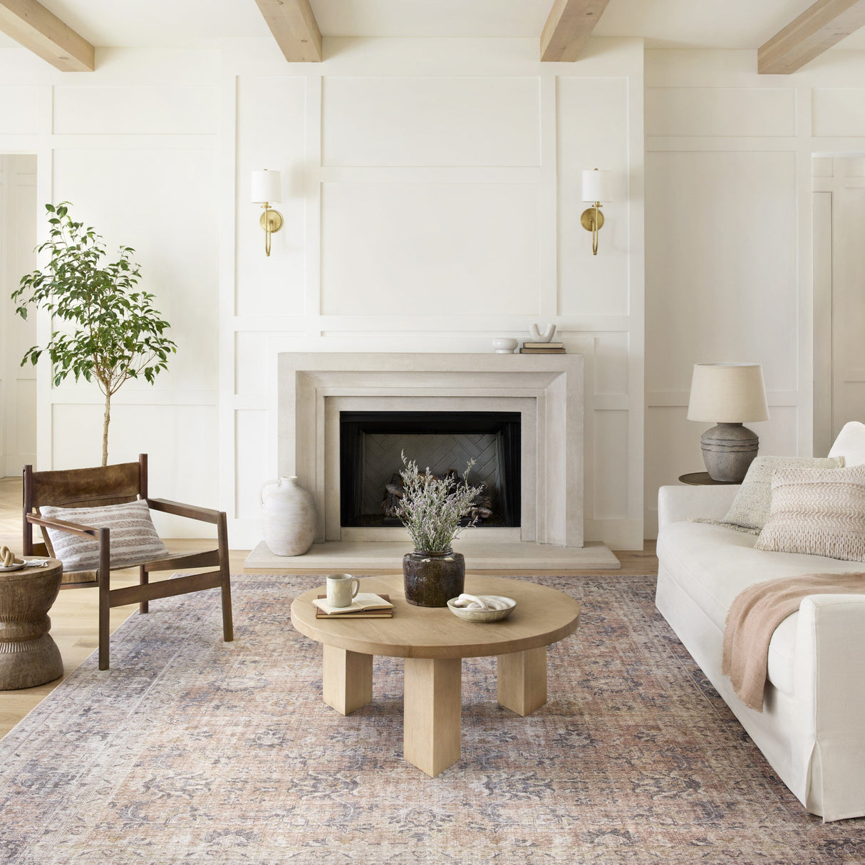 Loloi Skye Rug - Blush/Grey Rugs