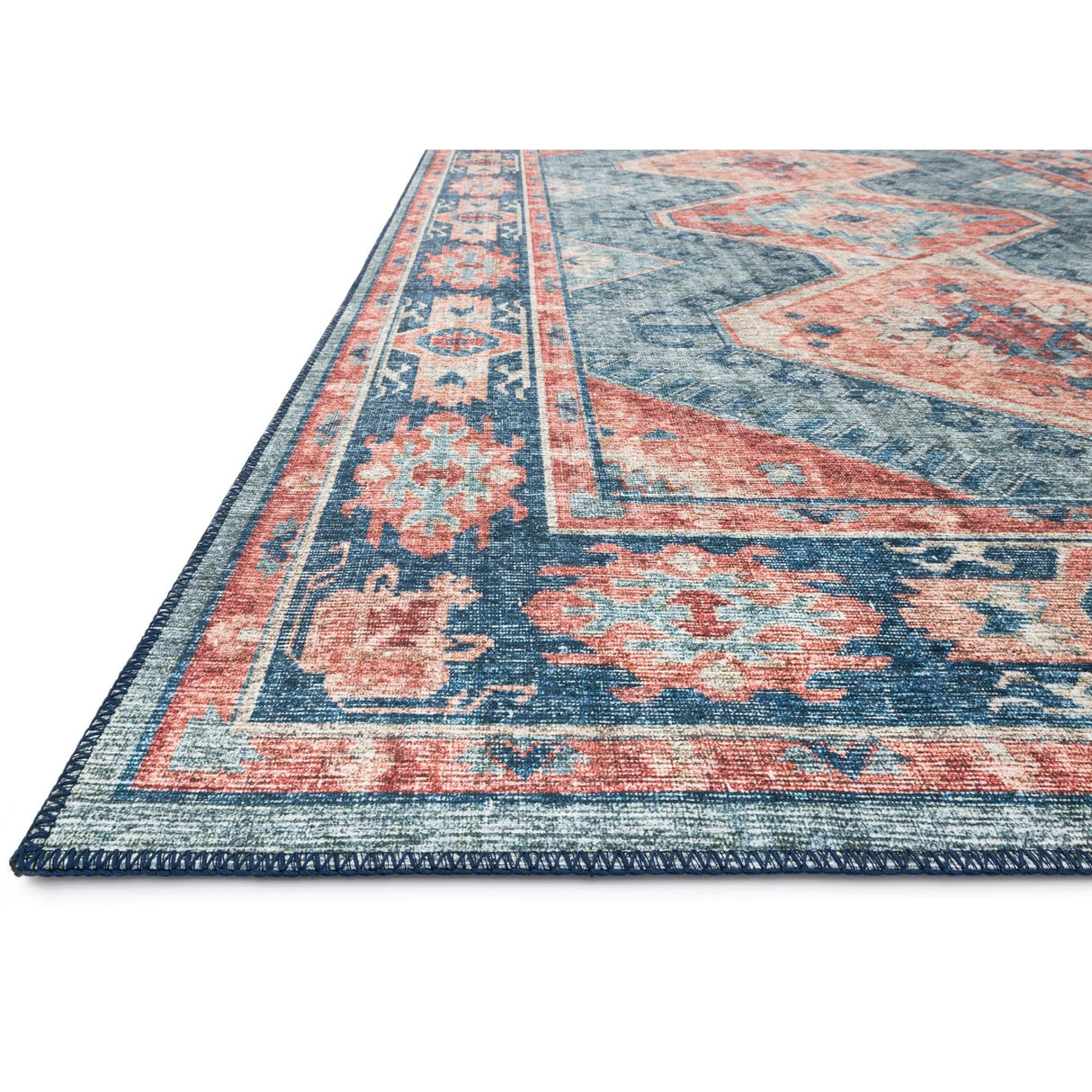 Loloi Skye Rug - Turquoise/Terracotta Rugs