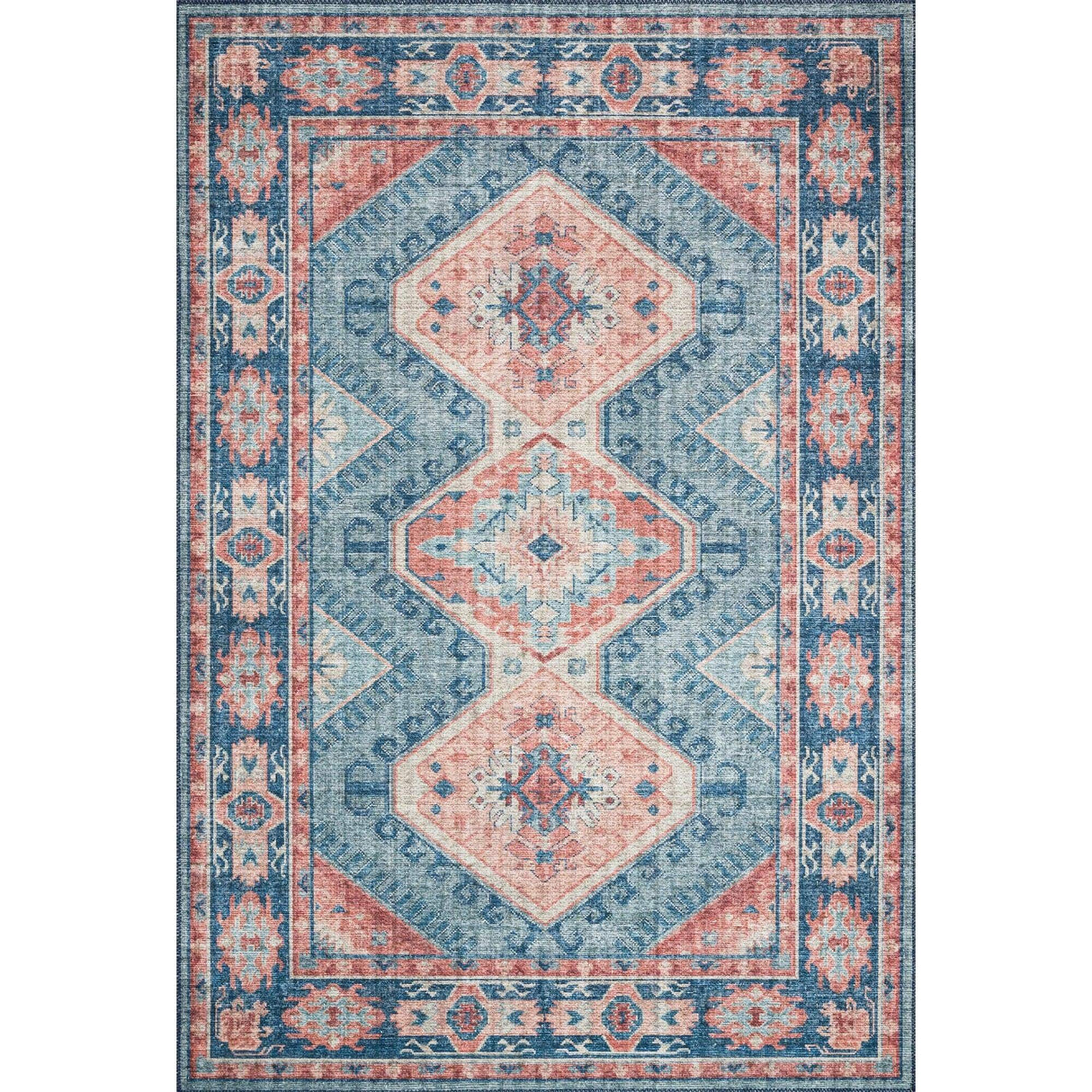 Loloi Skye Rug - Turquoise/Terracotta Rugs loloi-SKY-03-SKYESKY-03TQTC2339 885369442223