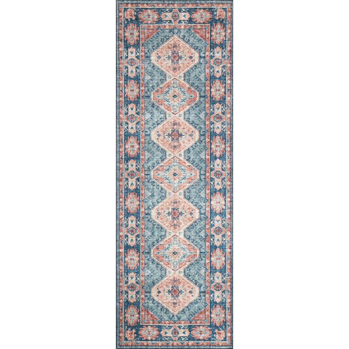 Loloi Skye Rug - Turquoise/Terracotta Rugs loloi-SKYESKY-03TQTC2676 00885369442230