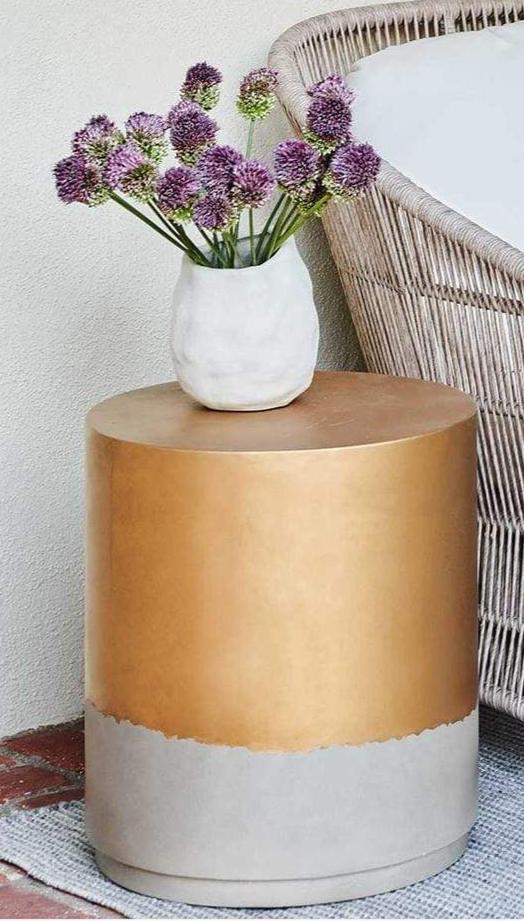 Made Goods Ashmore Outdoor Side Table - Gold Outdoor made-goods-FURASHMORSTBGL