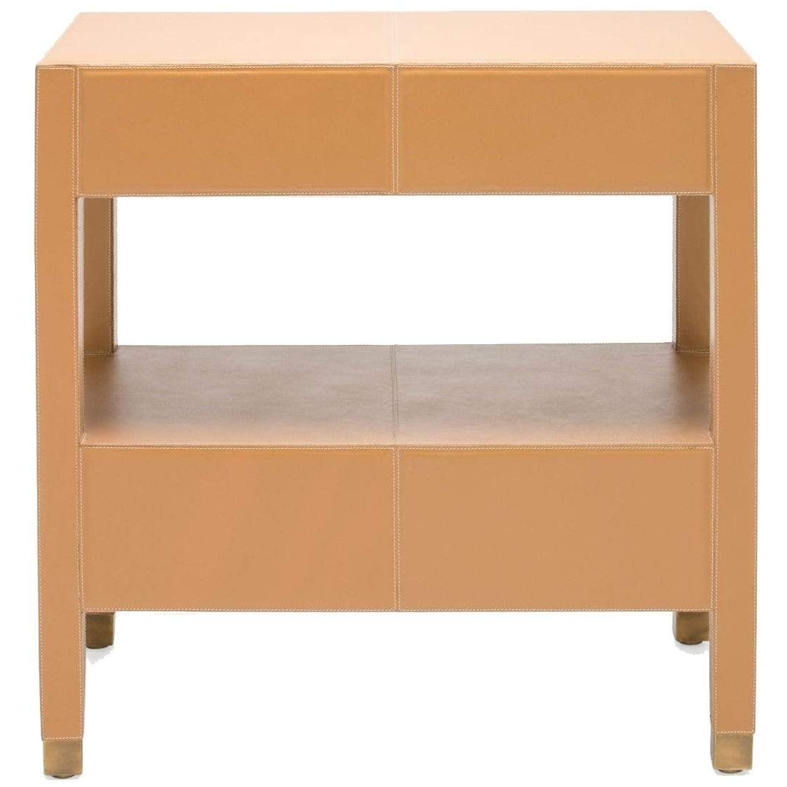 Made Goods Conner Double Nightstand - Dark Tan Furniture made-goods-FURCONNERNGSGLE