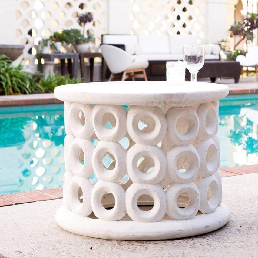 Made Goods Dagen Side Table - Flat White Furniture