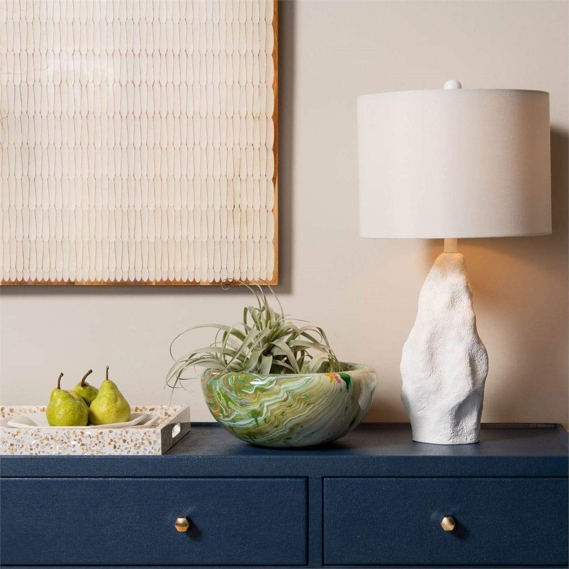 Made Goods Darva Bowl - Green Swirl Lacquered Resin Decor made-goods-OBJDARVABWGN