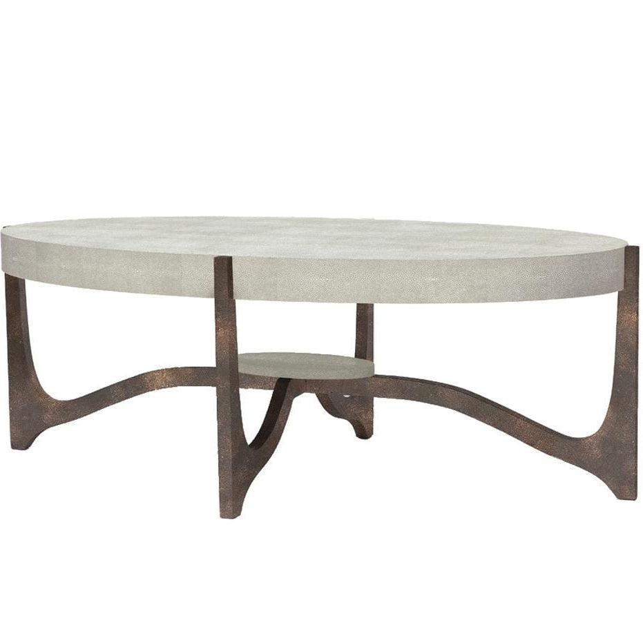 Made Goods Dexter Coffee Table - Sand Shagreen/Bronze Furniture Made-Goods-Dexter-Coffee-Table