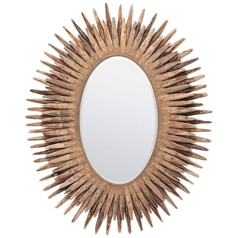 Made Goods Donatella Oval Mirror - Natural Wood Wall Made-Goods-Donatella-Oval-Mirror-Natural-Wood