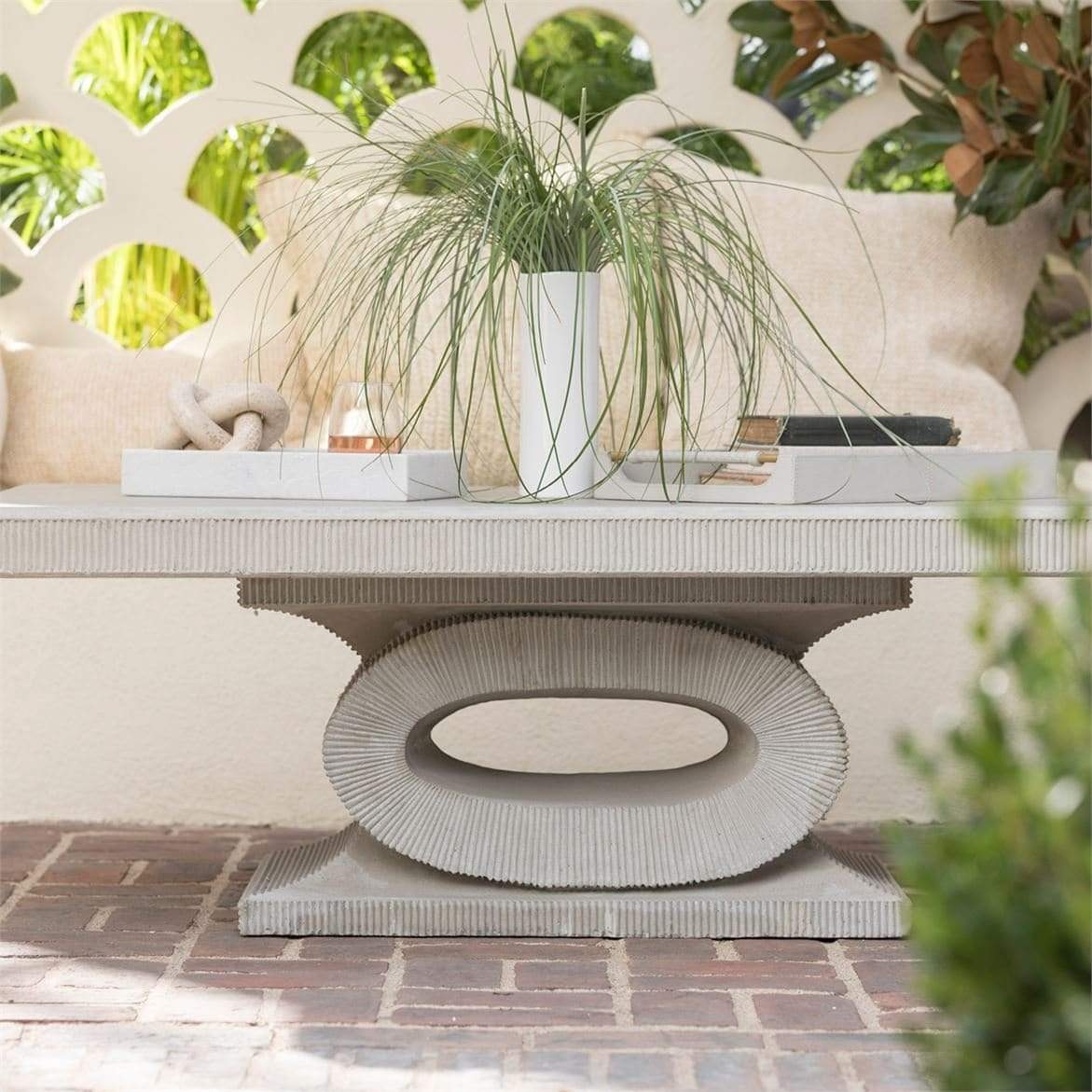 Made Goods Grier Outdoor Coffee Table - Gray Furniture made-goods-FURGRIERCFFLA