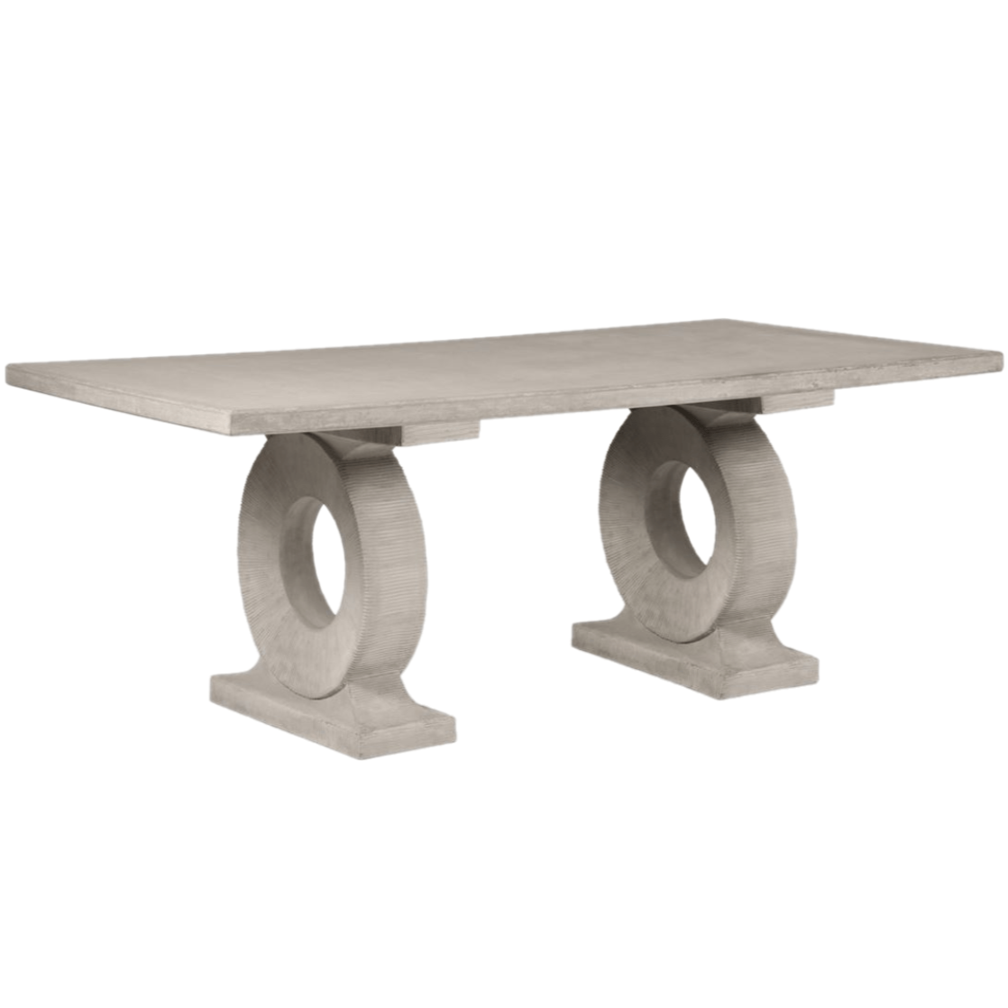 Made Goods Grier Outdoor Dining Table - Gray Furniture
