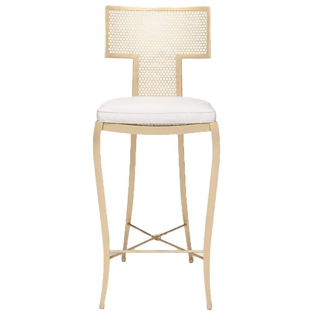 Made Goods Hadley Outdoor Bar & Counter Stool - Gold Furniture