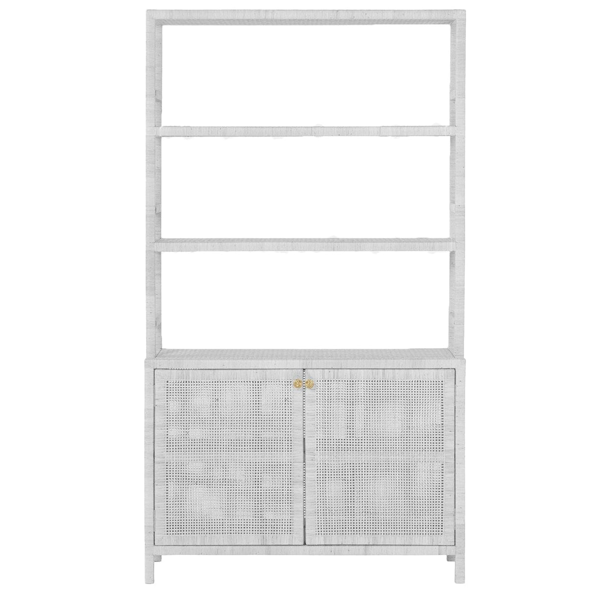 Made Goods Isla Bookcase with Hutch Furniture made-goods-FURISLABK4418WH