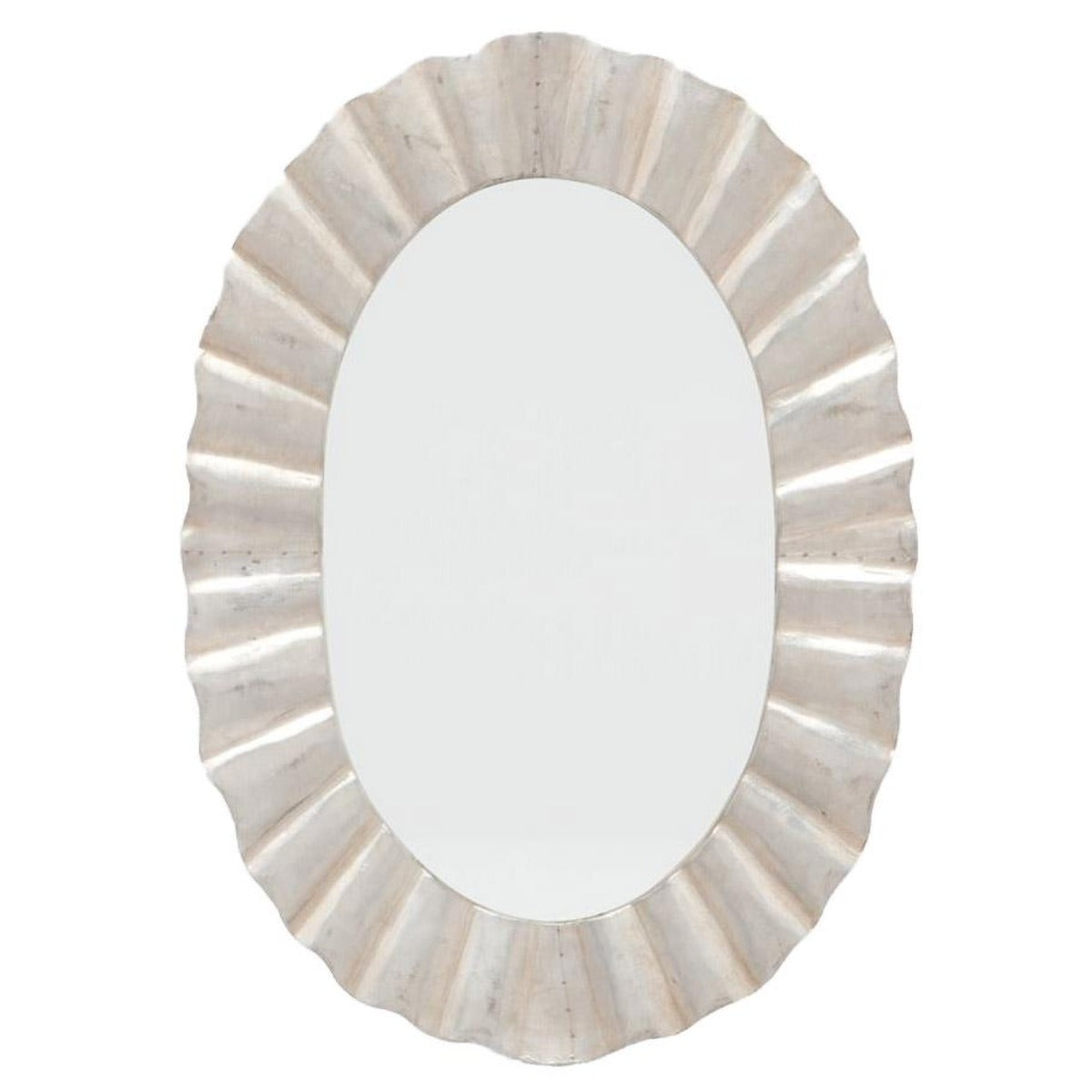 Made Goods Lara Oval Mirror - Antiqued Silver Wall made-goods-MIRLARA3626SI