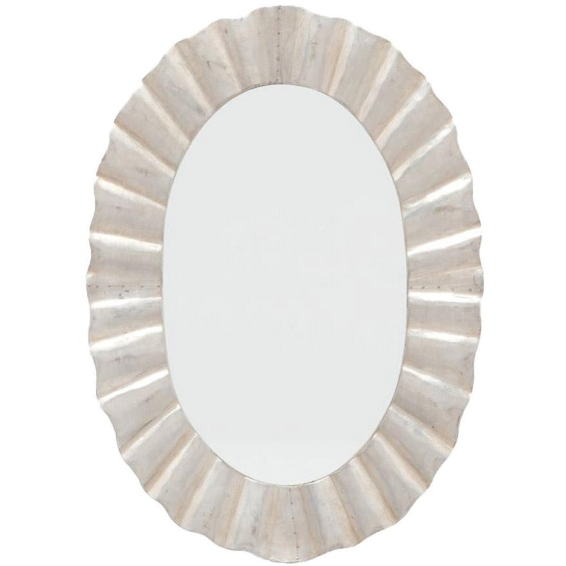 Made Goods Lara Oval Mirror - Antiqued Silver Wall made-goods-MIRLARA3626SI