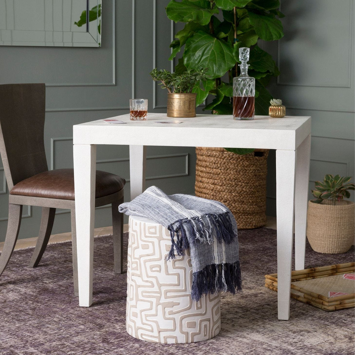Made Goods Loman Indoor/Outdoor Stool Decor