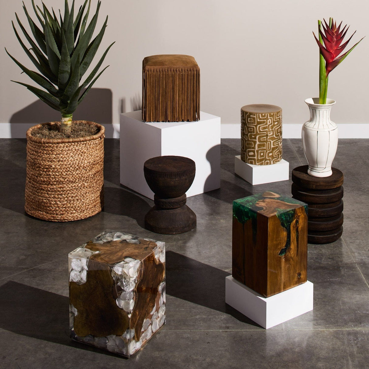 Made Goods Loman Indoor/Outdoor Stool Decor