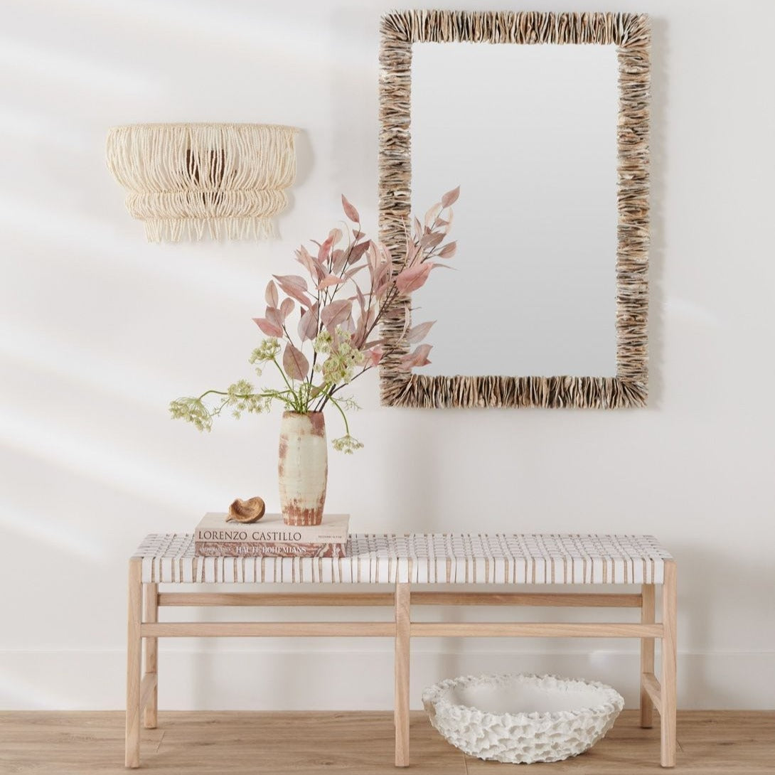 Made Goods Mina Mirror - Oyster Shell Wall Made-Goods-Mina-Mirror-Oyster-Shell