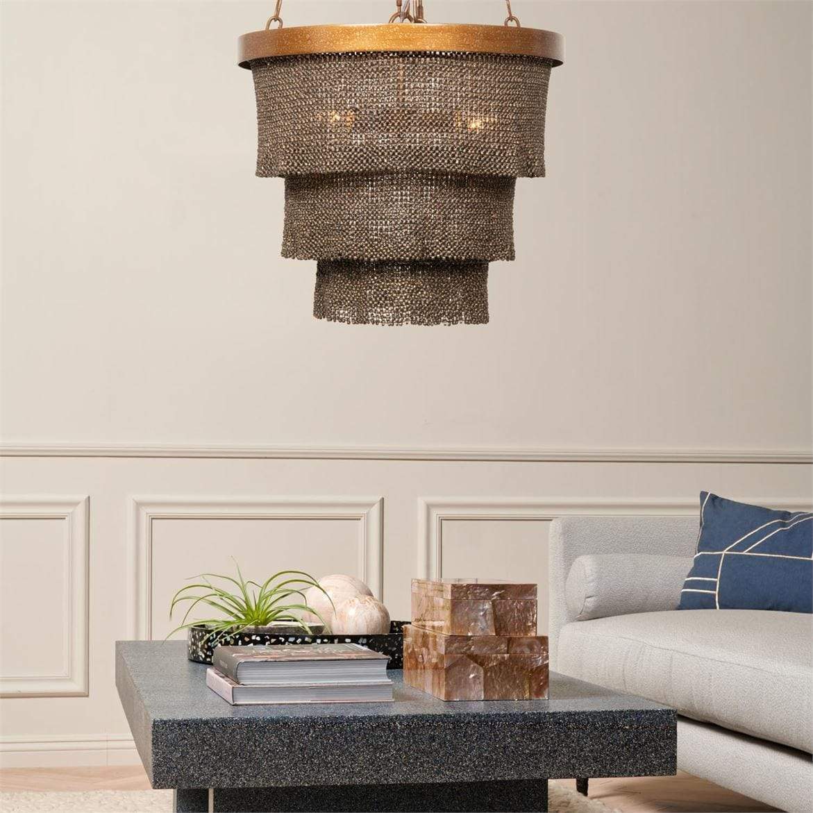 Made Goods Patricia Chandelier - Natural Lighting