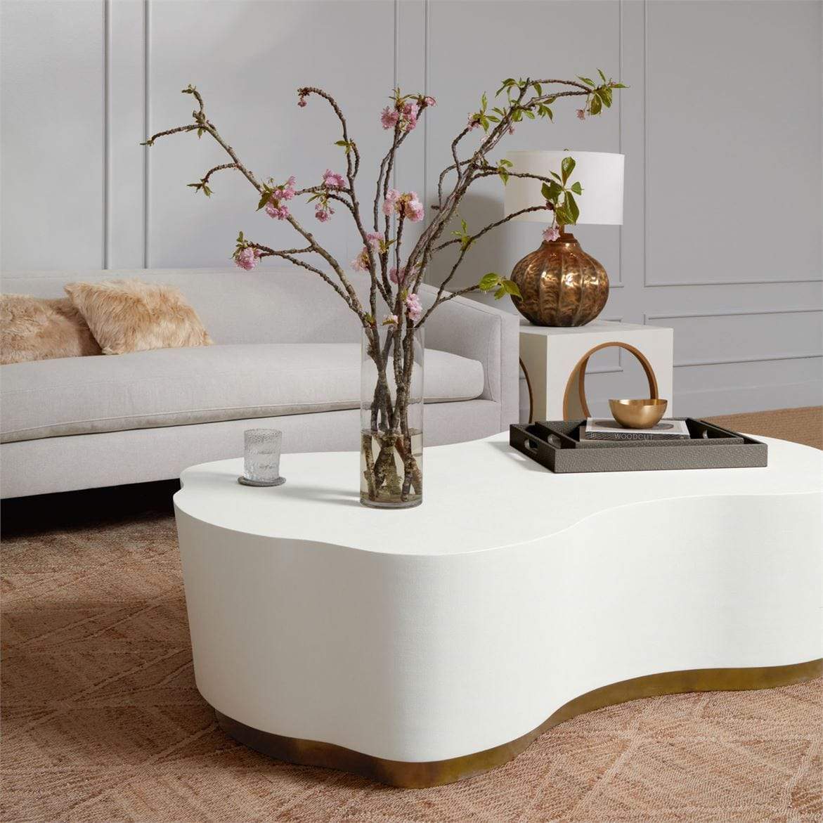 Made Goods Rockwell Coffee Table - White Furniture