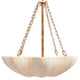 Made Goods Tabitha Chandelier - Natural Coco Beads & Gold Metal Lighting made-goods-tabitha-gold