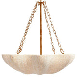 Made Goods Tabitha Chandelier - Natural Coco Beads & Gold Metal Lighting made-goods-tabitha-gold
