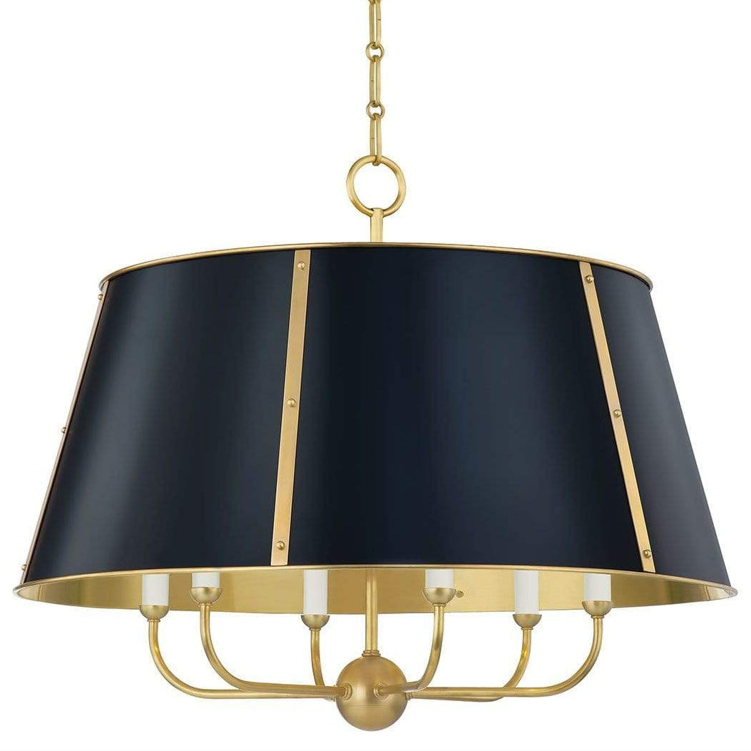 Mark D. Sikes Cambridge Chandelier Lighting hudson-valley-MDS121-AGB/DBL