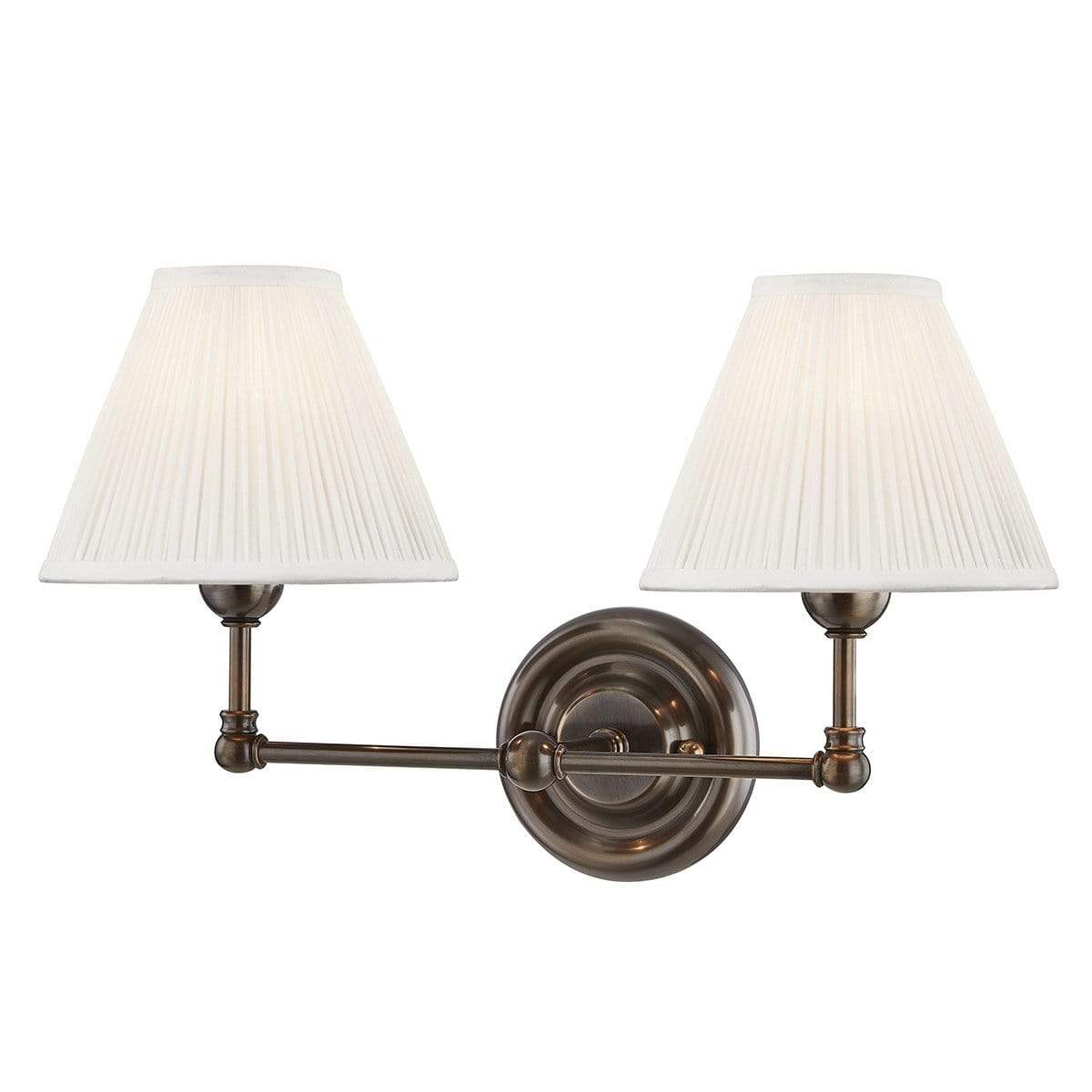 Mark D. Sikes Classic No. 1 Double Wall Sconce - Aged Brass Lighting