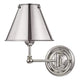 Mark D. Sikes Classic No. 1 Metal Wall Sconce Lighting hudson-valley-MDS101-PN-MS