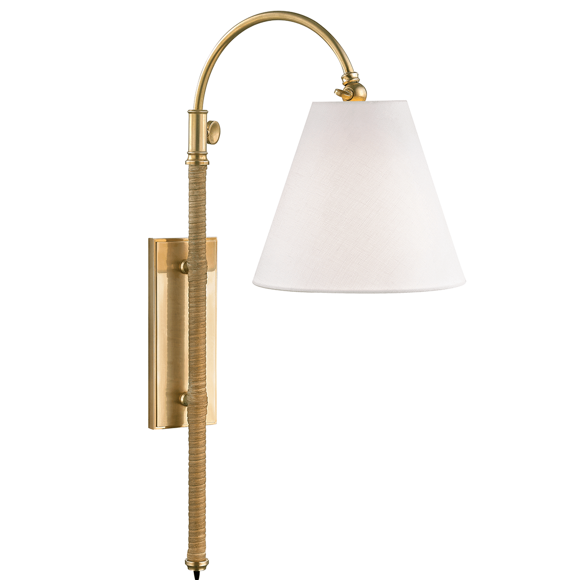 Mark D. Sikes Curves No. 1 Wall Sconce Lighting hudson-valley-MDS501-AGB 00806134876753